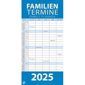 Equivera Famillieplanner 2025 - Familyplanner 2025 - Gezinsplanner - Kalender - Weekplanner - Weekoverzicht - tot 18 Maanden