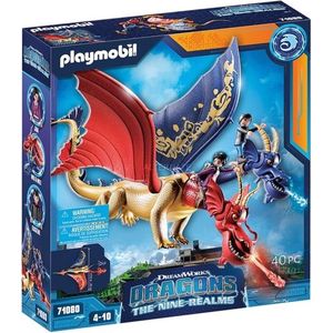 PLAYMOBIL Dragons: The Nine Realms - Wu & Wei With Jun - 71080
