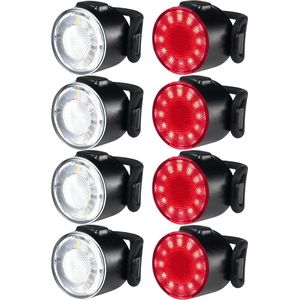 Oplaadbare Fietslampjes Set - Waterdicht - Meerdere Verlichtingsopties - Geschikt voor Stads- en Mountainbikes - USB-Oplaadbaar - Veiligheidslampen voor Fietsers
