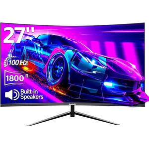 27 inch gebogen gamingmonitor 75 Hz