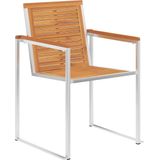 vidaXL - Tuinstoelen - 6 - st - met - kussens - massief - acaciahout