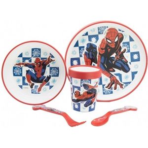 Spiderman - Kinderserviesset - 5-delig - Multicolor