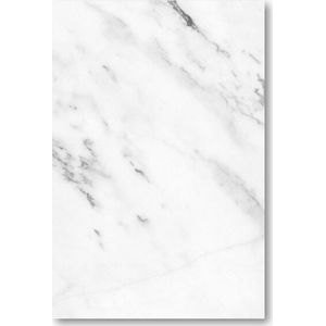 White Marble - Wit Marmer Patroon - 60x90 Canvas Staand - Minimalist