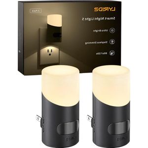Nachtlampje met bewegingssensor - bovenverlichting en onderverlichting - ultrahelder - 2 stuks - dimbaar - warm wit - led nachtlampje - 3 modi - slaapkamer keuken hal - 2700 K