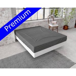 Premium Warme Flanel Hoeslaken Tweepersoons Antraciet | 140x200/210 | Extra Zacht En Hoogwaardig | Slimme Pasvorm | Bescherming Tegen De Kou  | Donsachtige Laagje