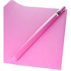 5x Rollen kraft kaftpapier roze 200 x 70 cm - cadeaupapier / kadopapier / boeken kaften