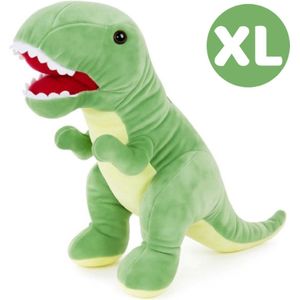 Topknuffels® - T-Rex Groen Dinosaurus Pluche Knuffel 50 cm - Speelgoed Dino World Knuffels voor Kinderen Jongens Meisjes - Jurassic Dragon Draak Parc Draken Dino's Park Plush Toy