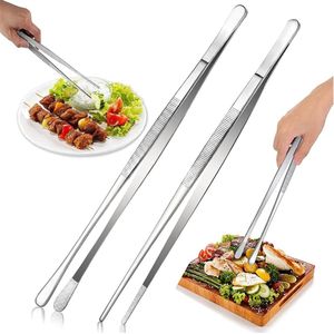 2 stuks kookpincet roestvrij staal keukenpincet 30 cm grillpincet keukenpincet lange pincet met professionele keuken voor het koken voor koks, familiefeesten, culinaire professionals en meer