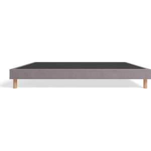 Hypnia - Essential Gestoffeerde Bedbodem - Bedframe 160 x 200 - Lattenbodem - Grijs - Eenvoudige Montage - Verstevigde bedbodem - Tijdloze Bedbodem - Geschikt Voor Ieder Matras