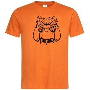 Grappig T-shirt - bulldog - gevaarlijk uitziende hond - maat XXL