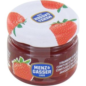 Menz & Gasser Prima Frutta Extra jam aardbei 24 stuks x 28 gram