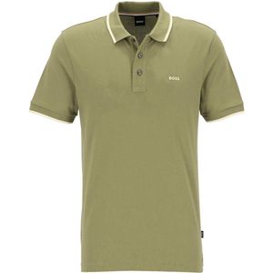 BOSS Parlay regular fit polo - pique - groen