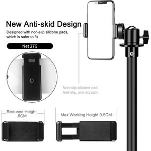 Mobile Phone Tripod Stand, 180 cm Smartphone Tripods with Remote Shutter, Expandable Selfie Stick Tripod for iPhone, Tripod with Mobile Phone Holder, Compatible with iPhone, Samsung, Huawei