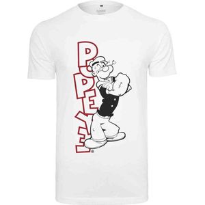 Merchcode Popeye - Popeye Standing Heren T-shirt - M - Wit