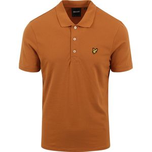 Lyle and Scott - Polo Plain Oranje - Regular-fit - Heren Poloshirt Maat XL