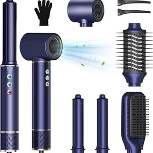 Multistyler 5 in 1 - Krultang en Stijltang - Diverse Opzetstukken - Voor Krullen, Golven en Steil Haar - Snelle Verwarming