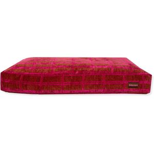 Dogguo Check Bed Bruin&Roze - Hondenmatras - Xl