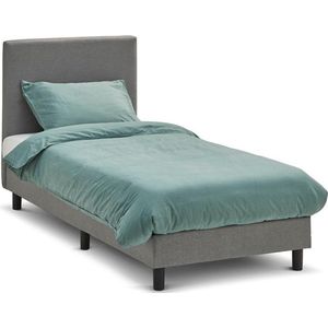 Beter Bed Cisano Complete Boxspring met Silver Pocket Deluxe Foam Matras - 90x200 cm - Lichtgrijs