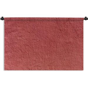 Wandkleed Muur textuur - De textuur van een rode muur Wandkleed katoen 90x60 cm - Wandtapijt met foto