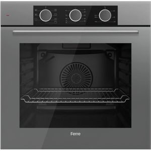 Ferre XE62CPR - Inbouw Heteluchtoven - 60 cm - 78 liter - 2359 W - Stijlvol Grijs