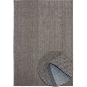 Vloerkleed - Handgeweven look - Zacht - Modern tapijt - Scandinavisch design - Wol en polyester - Woonkamer Slaapkamer Eetkamer Kinderkamer - Naturel Grijs - 120cm x 170cm