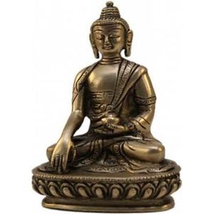 Boeddha Akshobya beeld - 14 - 800 - Messing - M