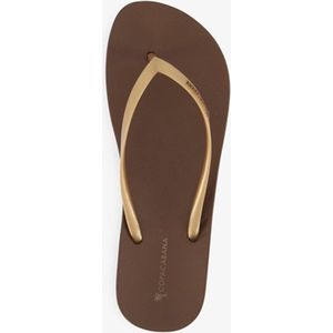 Copacabana dames teenslippers bruin - Maat 40