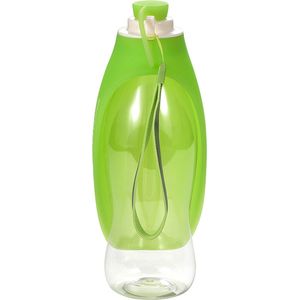 SpirePets silicone leaf waterfles - fles met drinkdop voor honden of katten om te drinken