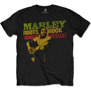Bob Marley - Roots, Rock, Reggae Kinder T-shirt - Kids tm 10 jaar - Zwart