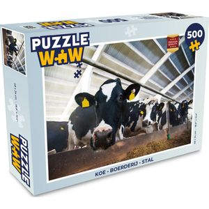 Puzzel Koe - Boerderij - Stal - Legpuzzel - Puzzel 500 stukjes