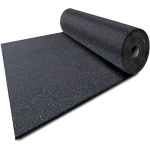 FLOORDIREKT Beschermingsmat voor Gebouwen - Van Rubbergranulaat - 1,97 cm Dik - 125 x 1100 cm