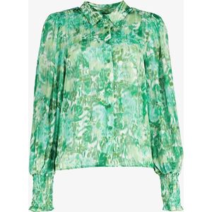 TwoDay dames blouse groen met print - Maat XXL