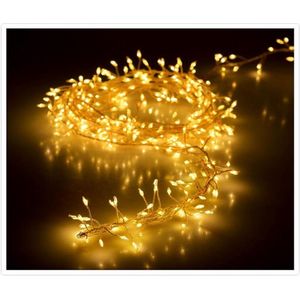 Oneiro’s luxe Zilverdraad - cluster - 480LED - warm wit - kerst – draadverlichting - feestdagen - winter - verlichting - binnen - buiten – sfeer