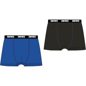 2 Pack Boxershorts - Fortnite - blauw - zwart - maat 176 cm / 16 jaar