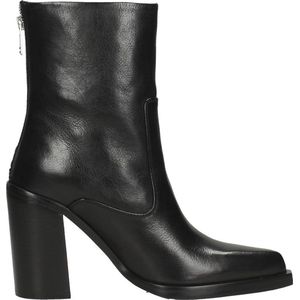 Bronx Mya Mae 34237 Enkellaarsjes - Enkelboots met rits - Dames - Zwart - Maat 36