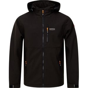 Nordberg Dustin - Softshell Outdoor Zomerjas Heren - Zwart - Maat XXL