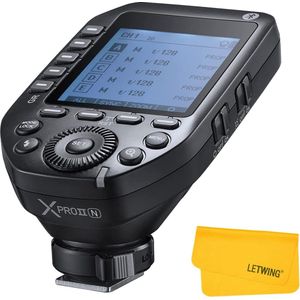 Titel: Godox XProII-N Draadloze Flitstrigger voor Nikon Camera's, 2.4G TTL Draadloze Flitszender HSS 1/8000s, TCM Transform Functie, Bluetooth Verbinding, Nieuwe Hotshoe Vergrendeling, Groot LCD Display