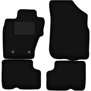 Zwarte veloursmatten voor: Dacia Duster I 4WD SUV (2010-2018)