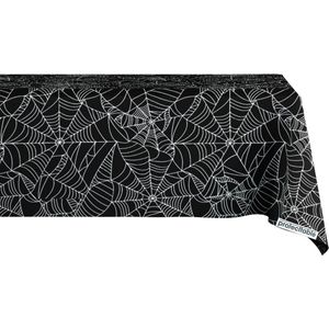 Tafelzeil Halloween Spinnenweb 140x270cm - Tafelkleed Afwasbaar - Kunststof