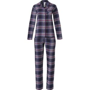 Rebelle Moon & Stars doorknoop Vrouwen Pyjamaset - Dark Red - Maat 44