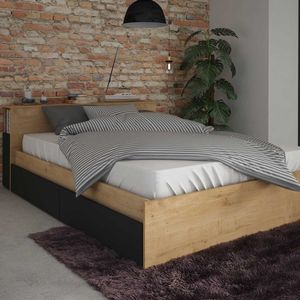 Trasman - Tweepersoonsbed Avani - 140x190 - Bruin