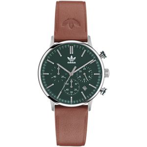 Adidas Originals Code One Chrono AOSY22531 Horloge - Leer - Bruin - Ø 40 mm