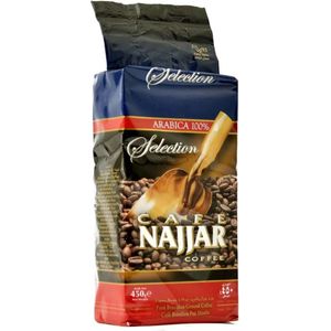 Najjar Gemalen Arabische Koffie (Zonder Kardemom) 450 Gram (Blauw)