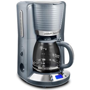 Koffiezetapparaat Inspire Grey - Grijs Digitale Timer - Glazen Kan - 10 Koppen - 1,25L - 1100 Watt - Filterkoffiezetapparaat - Exclusief bij Amazon