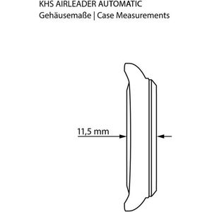 KHS - KHS.AIRSABLU.LB5 - Polshorloge - Automatisch - Airleader Steel - Heren