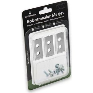 To the South® Robotmaaier mesjes staal geschikt voor Worx Landroid S WR130E - 18 stuks