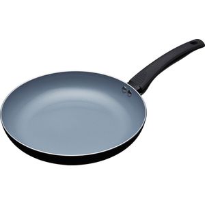 MasterClass Eco Inductie Braadpan met Keramische Chemischevrije Anti-aanbaklaag - Aluminium / Ijzer Zwart / Blauw 26 cm