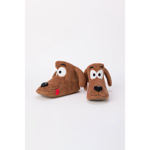 Woody pantoffels hoog - bruin - labradoodle - 242-10-WBO-C/010 - maat 22/26