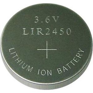 Li-ion oplaadbare batterij LIR2450 3.6V