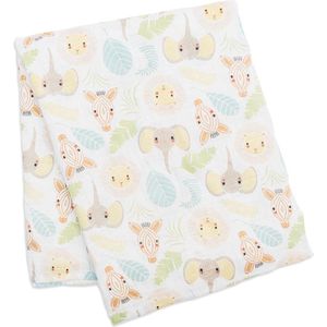 Lulujo swaddle 100% katoen 120x120 cm - Jungle Safari